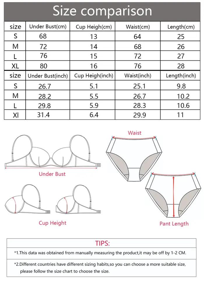 Ensemble de soutien-gorge en satin rose pour femmes