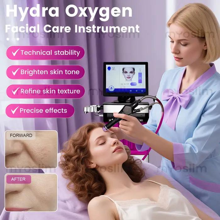 Nouvelle machine faciale à oxygène Hydra – Nettoyage en profondeur, extraction, hydratation et réparation cutanée par photons pour un teint sain