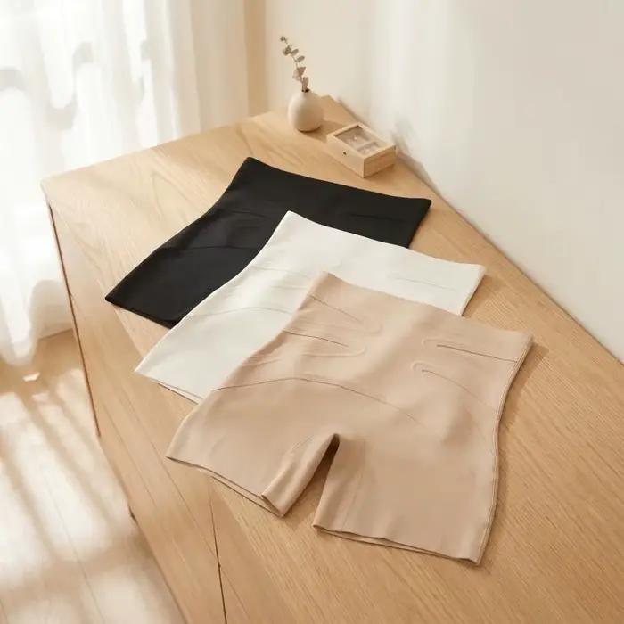 Culotte gainante post-partum taille moyenne sans couture pour femme, effet ventre plat et rehausseur de fesses