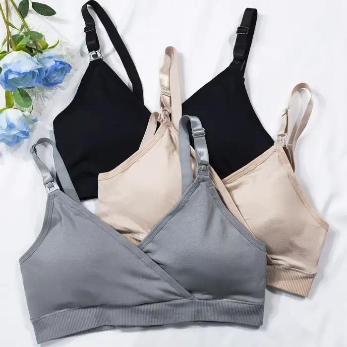 Soutien-gorge d'allaitement sans couture à ouverture frontale pour la grossesse