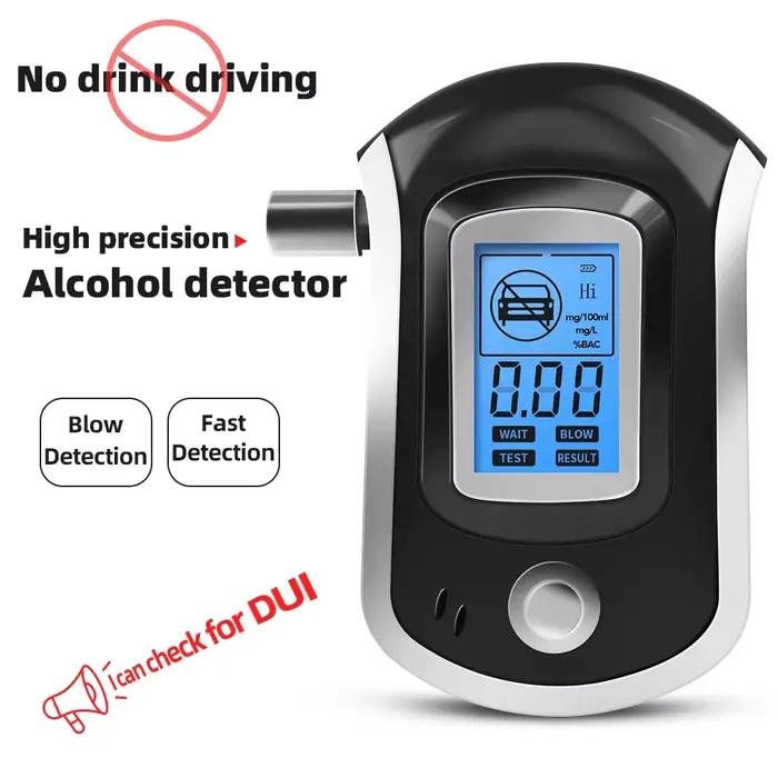 Alcootest numérique AT6000 pour la police, éthylotest avec écran LCD, testeur d'alcoolémie de sécurité, éthylotest sans batterie