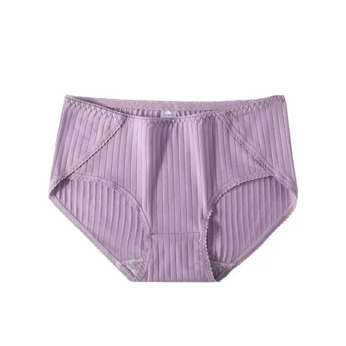 Sous-vêtements en dentelle pour femmes, culotte en pur coton, taille basse, sans couture, culotte pour filles, confortable et douce