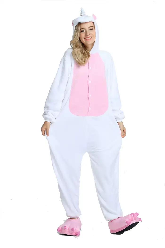 Licorne Onesies Kigurumi flanelle dessin animé Pyjamas femmes animaux