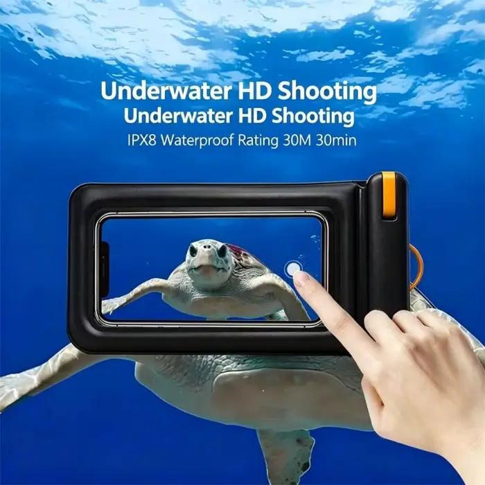 Pochette téléphone étanche en PVC transparent 31BA, avec technologie flottante, idéale pour plongée les vacances à