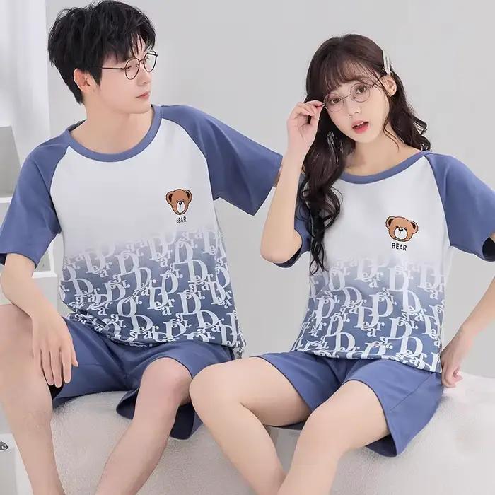 Ensemble de pyjamas de dessin animé pour couple