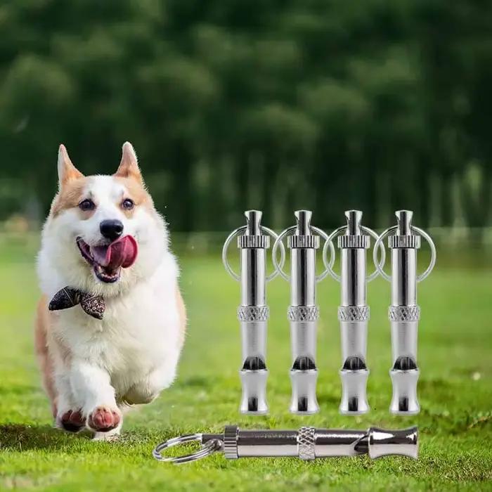 Sifflet pour arrêter d'aboyer pour chien, son réglable, porte-clés, rappel professionnel, animal de compagnie, chiot, chat, 1 pièce, 2 pièces