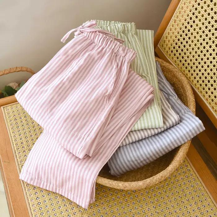 Pantalon de pyjama d'été 2026 coton pour femmes