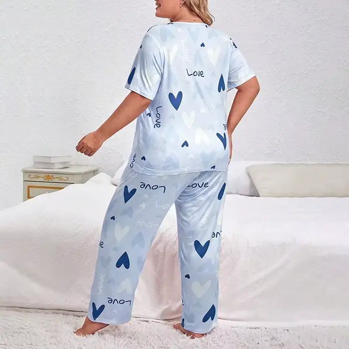 Pyjama Femme Ensemble manches courtes vêtements de nuit