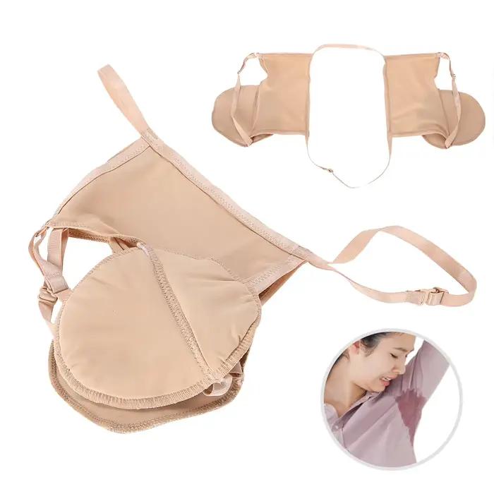 Soutien-gorge de protection contre la sueur des aisselles en coton réutilisable, coussinets absorbant la sueur, ton de peau, protection contre la sueur des aisselles