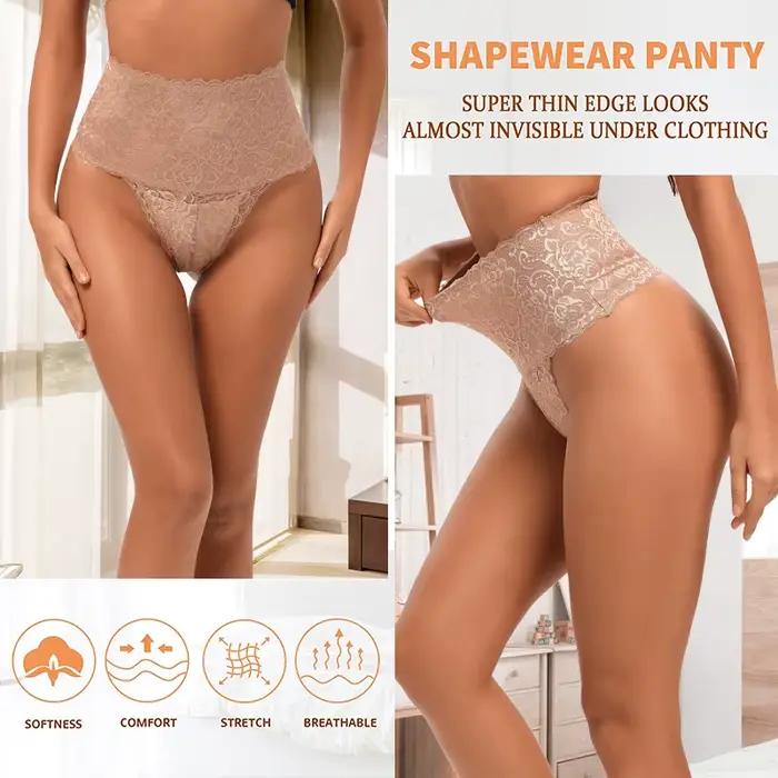 Culotte Taille Haute en Dentelle pour Femme