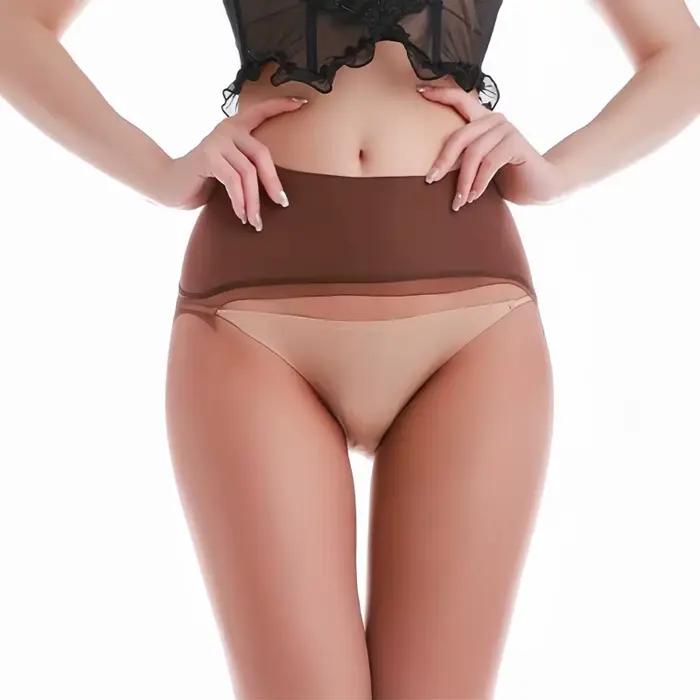 Collants nude 0D à entrejambe profond, toucher soyeux 720 aiguilles, extra grands, mats, pour femme, effet jambes nues, invisibles, pour l'été et usage quotidien