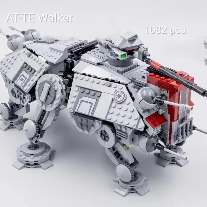 Ensemble de 1082 pièces de briques de construction AT-TE Walker MOC, modèle d'Enforcer tactique, collection mécanique, cadeau de vacances pour adultes