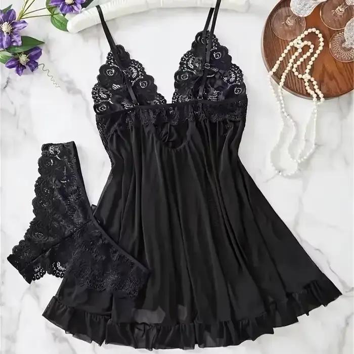 Ensemble de lingerie rouge sexy