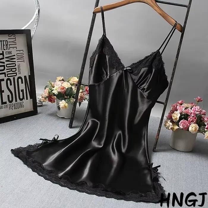 2026 Dentelle Patchwork Camisola Lingerie Nuisette De Mariage Robe En Soie Vêtements De Nuit Chemise