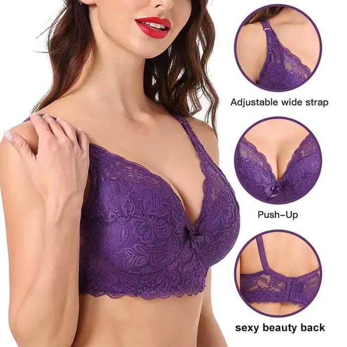 Soutien-gorge femme Sexy à armatures grande taille brassière Push Up Lingerie pleine tasse respirant