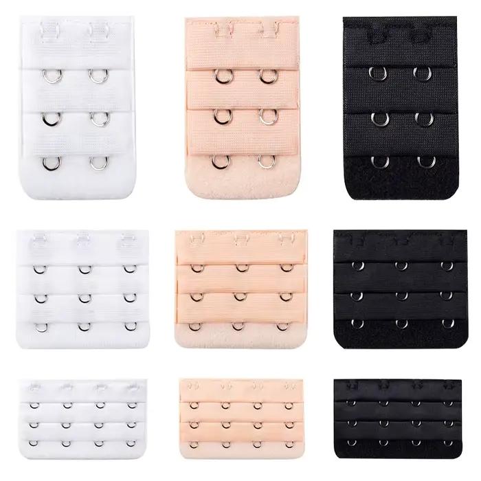 3/5 pièces extensions de soutien-gorge Extension de sangle 3 crochets 2 rangées femmes intimes allongé soutien-gorge crochet extensions soutien-gorge intimes accessoires