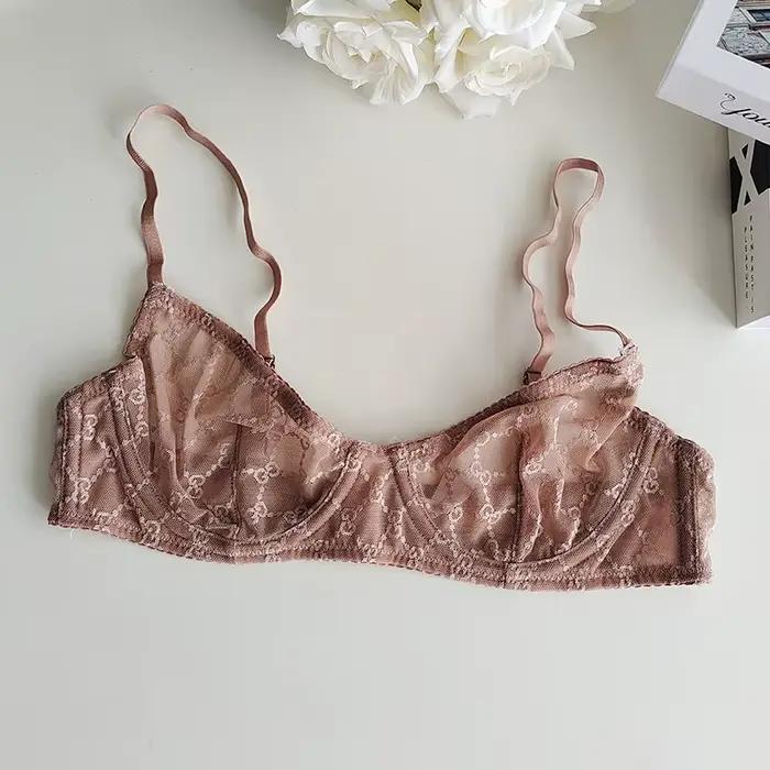 Ensemble soutien-gorge et culotte transparents pour femmes