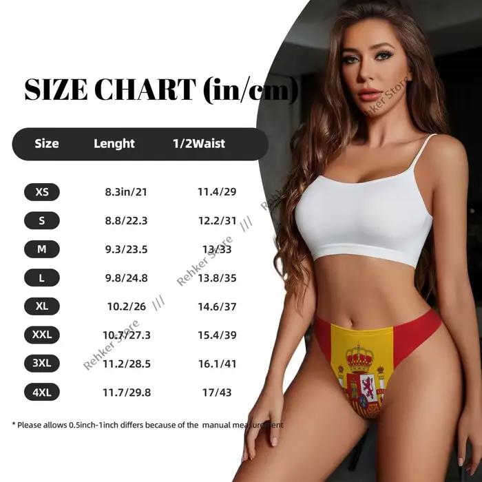 Culotte Sexy drapeau espagnol tongs sous-vêtements femmes Lingerie respirant G-string