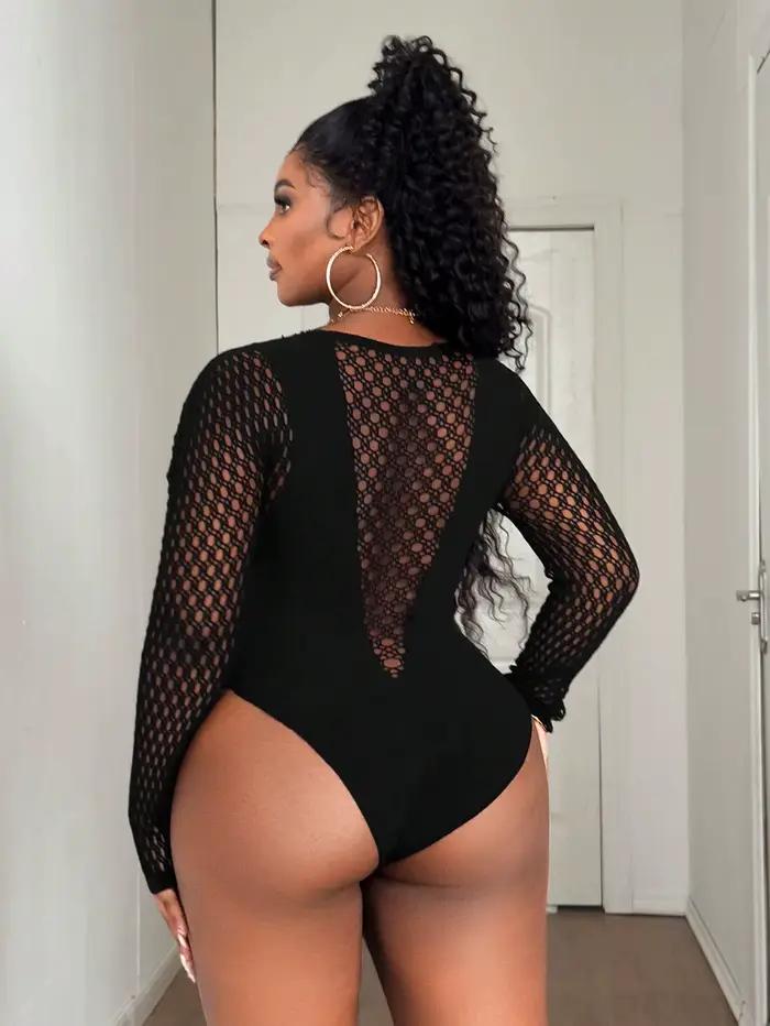 Body moulant sexy grande taille pour femme