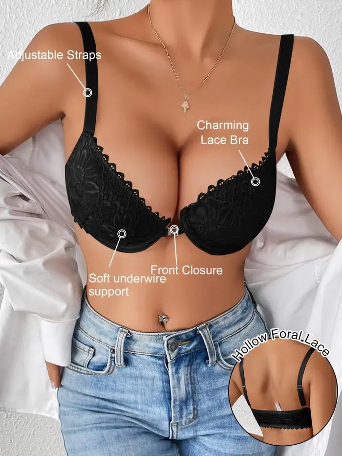 Soutien-gorge push-up en dentelle élégant pour femmes
