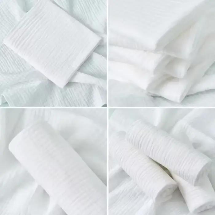 Couches douces pour bébé 100% coton, Double couche, lavables, en tissu de gaze, pour nouveau-nés/bébés, Ultra fines, respirantes et réutilisables
