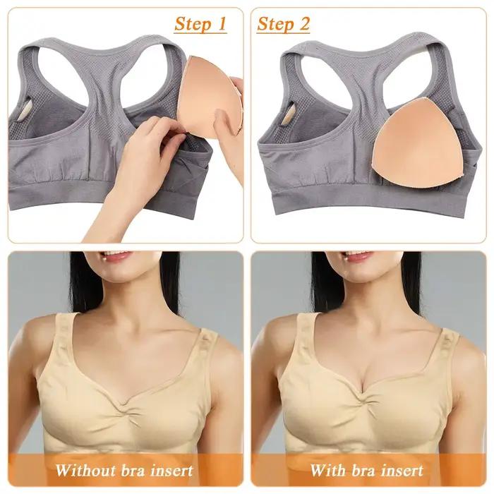 Coussinets de soutien-gorge souples pour femmes, coussinets de soutien-gorge amovibles, rehausseur de poitrine, rehausseur de poitrine, bonnets de soutien-gorge de sport, maillot de bain Bikini