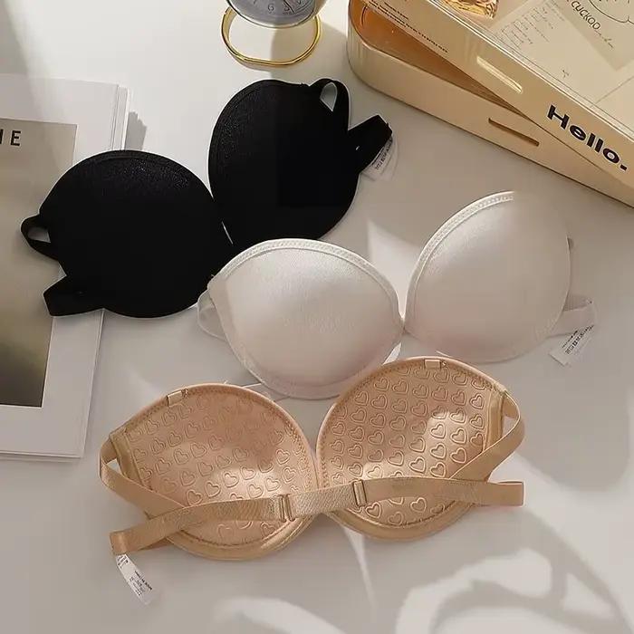 Soutien-gorge basique sans bretelles à fines bretelles pour femme