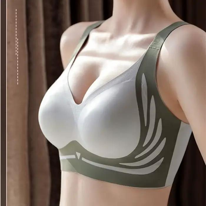Soutien-gorge froncé de grande taille pour femmes