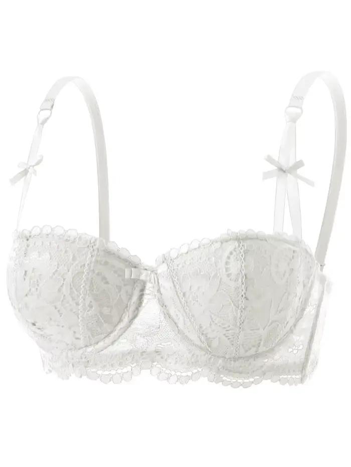 Soutien-gorge push-up en dentelle française pour femme