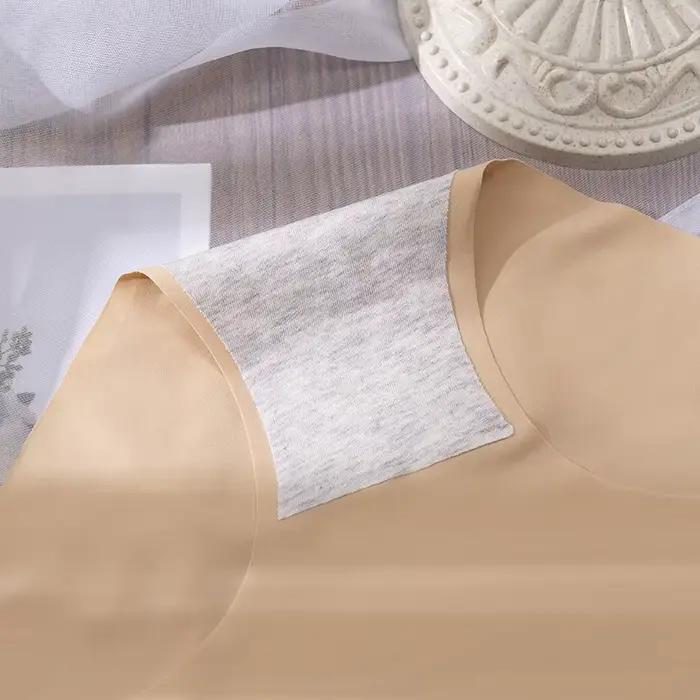 3 pièces grande taille sous-vêtements femmes culottes glace soie couleur unie dames sans couture