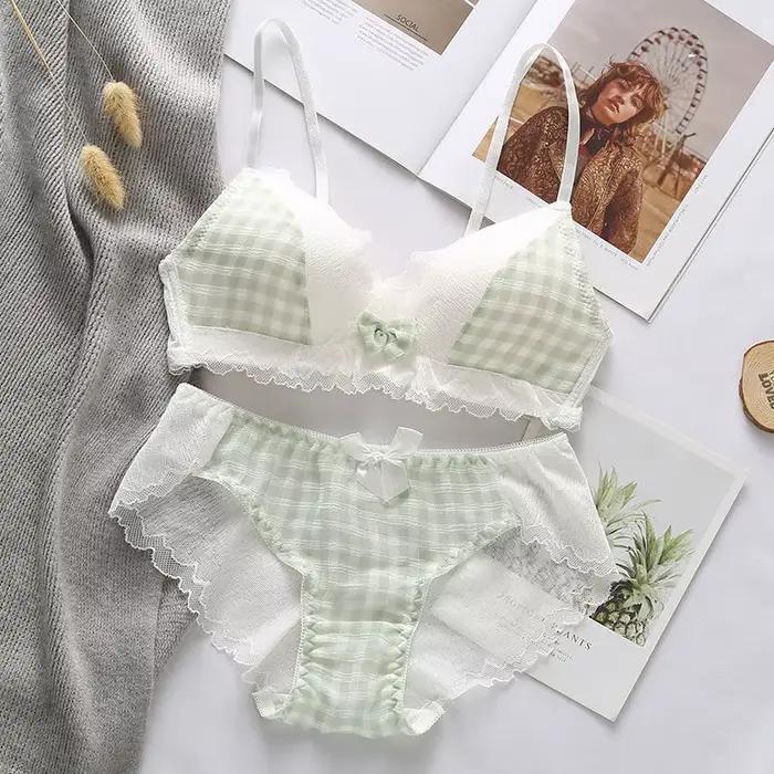Ensemble de soutien-gorge coréen mignon pour femmes