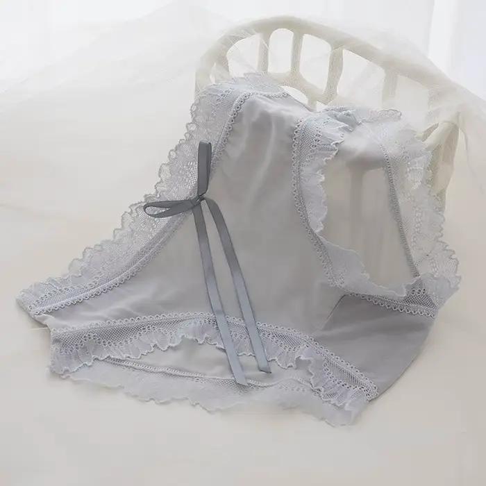 Culotte Sexy en dentelle et coton pour femmes