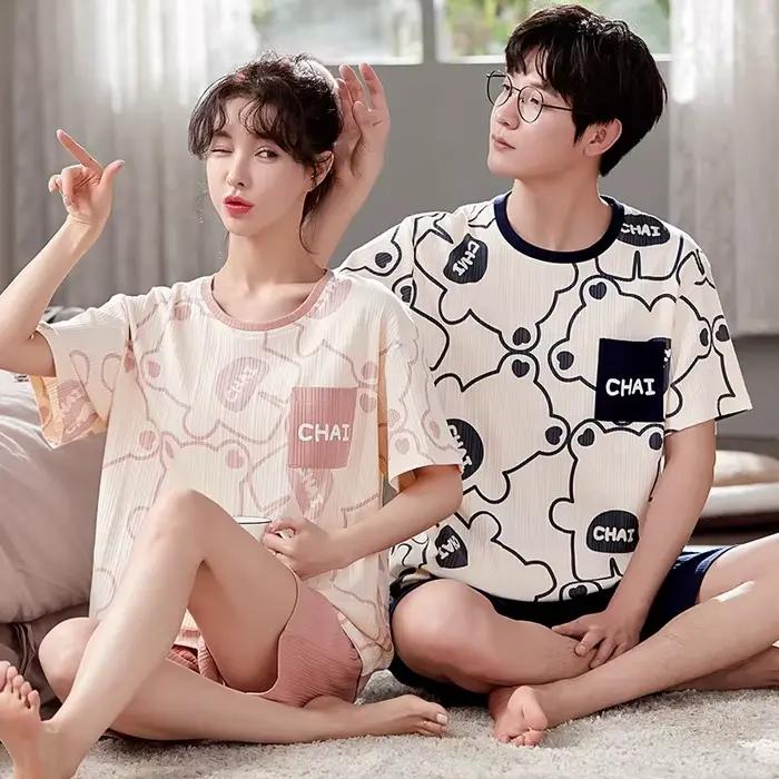 Ensemble de pyjamas de dessin animé pour couple