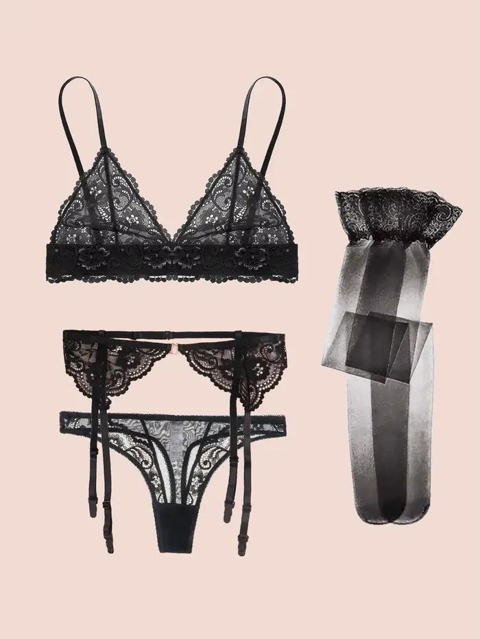 Varsbaby Ensembles de soutien-gorge en dentelle pour femme