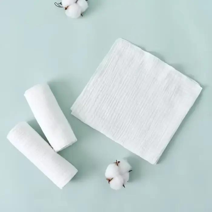 Couches douces pour bébé 100% coton, Double couche, lavables, en tissu de gaze, pour nouveau-nés/bébés, Ultra fines, respirantes et réutilisables