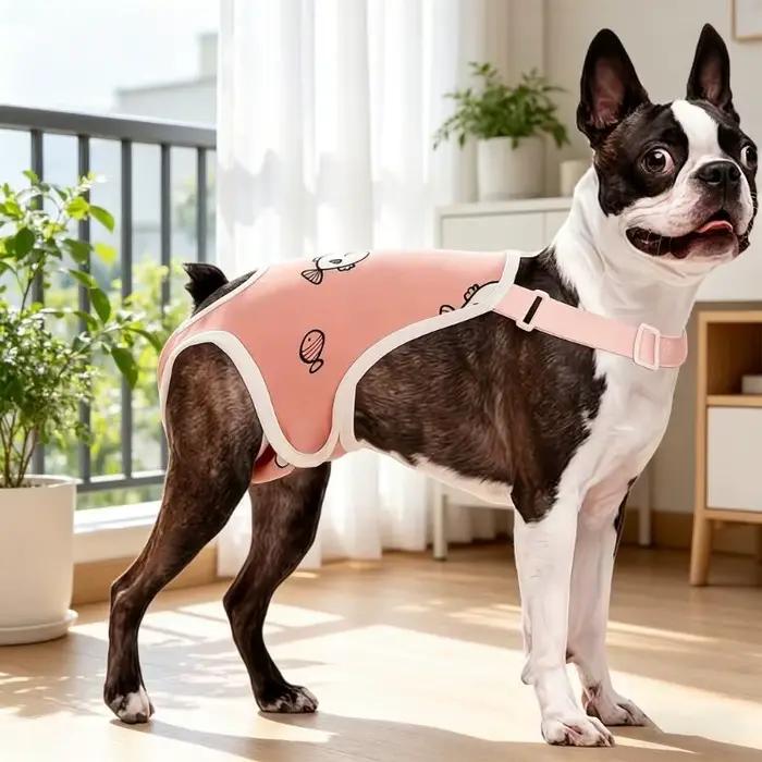 Couche lavable pour chien, facile à réutilisable, confortable avec sangles réglables, antidérapante, 87HA
