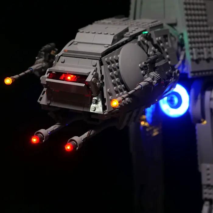 Jeu de lumières LED pour déambulateur de Combat AT-AT 75313 compatible 70888 (lumière LED uniquement, non inclus les briques modèle)