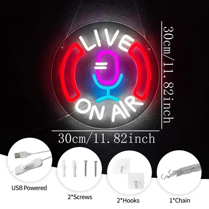 Enseigne au néon sur l'air, veilleuses LED, panneaux décoratifs alimentés par USB, pour salle, Bar, Pub, magasin, Club, Garage, fête, décoration murale