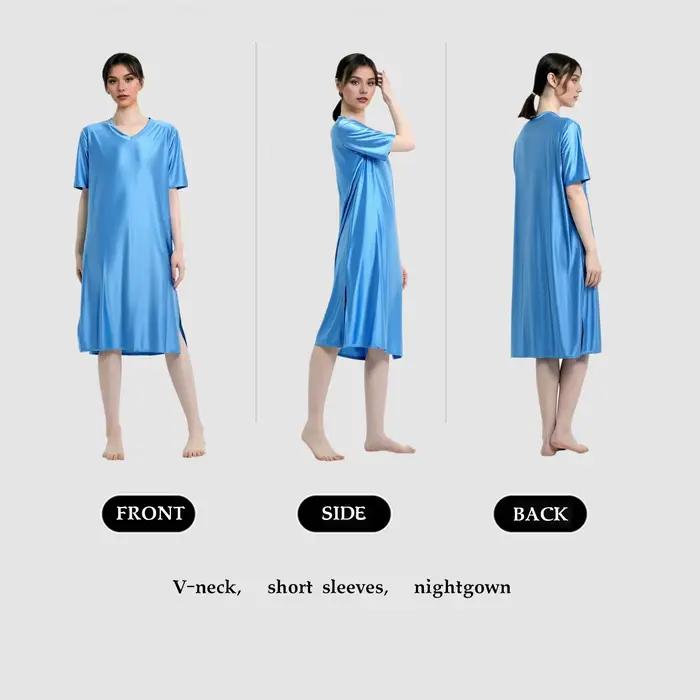 Ummer chemise de nuit femmes Modal coton
