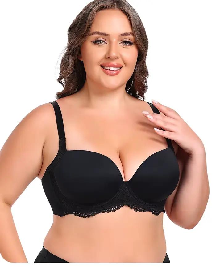 Lingerie grande taille pour gros bustes minimisant Anti-affaissement rassemblement respirant à armatures