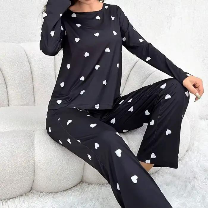 Ensemble de pyjamas College d'amour pour femmes
