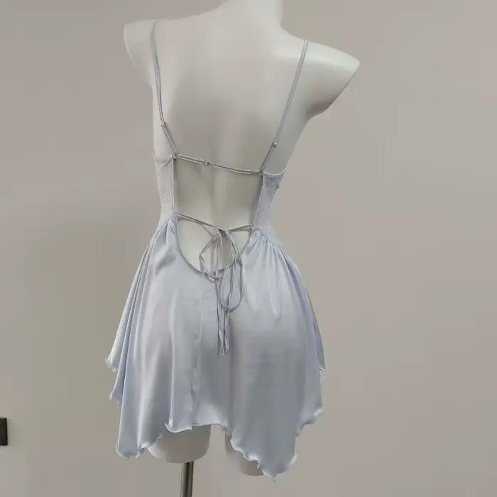 Light Bue chemises de nuit 2025 nouveau pyjama Sexy