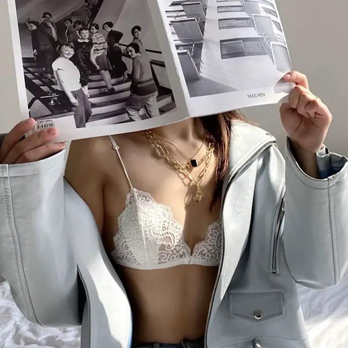 Soutien-gorge Triangle fin en dentelle pour femmes