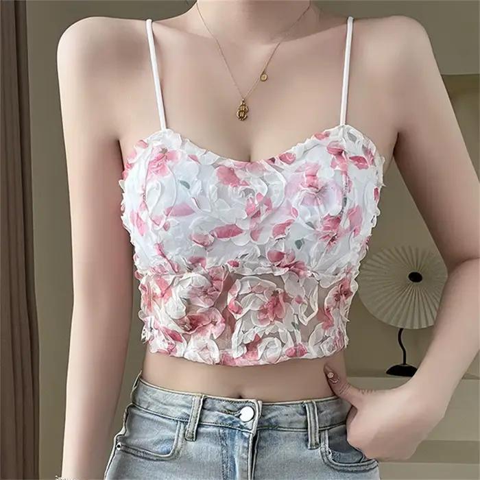 Lingerie Sweet Beauty – débardeur sexy à fleurs pour femmes