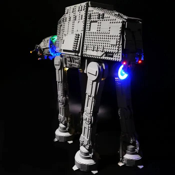 Jeu de lumières LED pour déambulateur de Combat AT-AT 75313 compatible 70888 (lumière LED uniquement, non inclus les briques modèle)