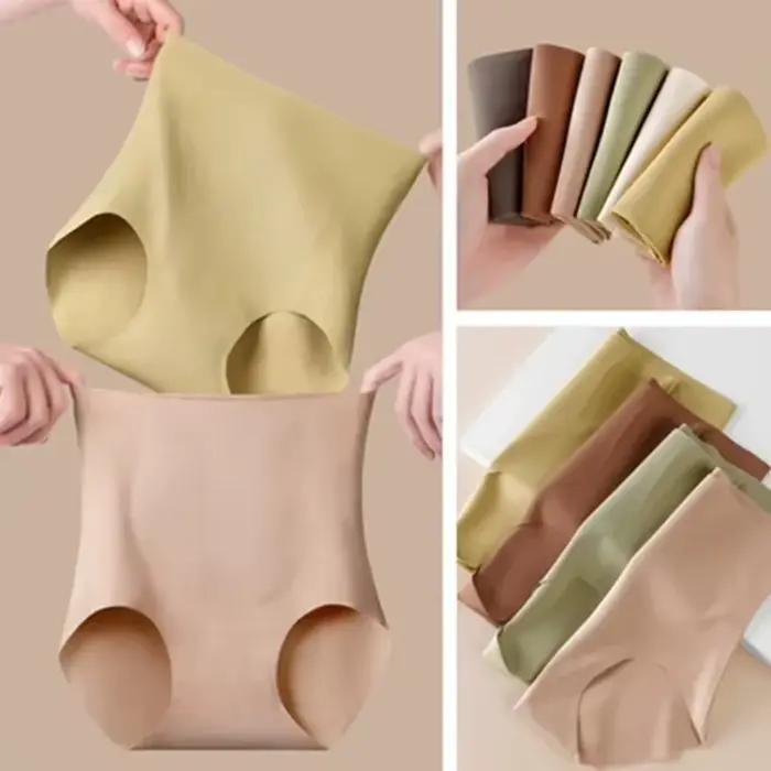 Sans couture peau de lait taille haute ventre contrôle culotte pour fille grande