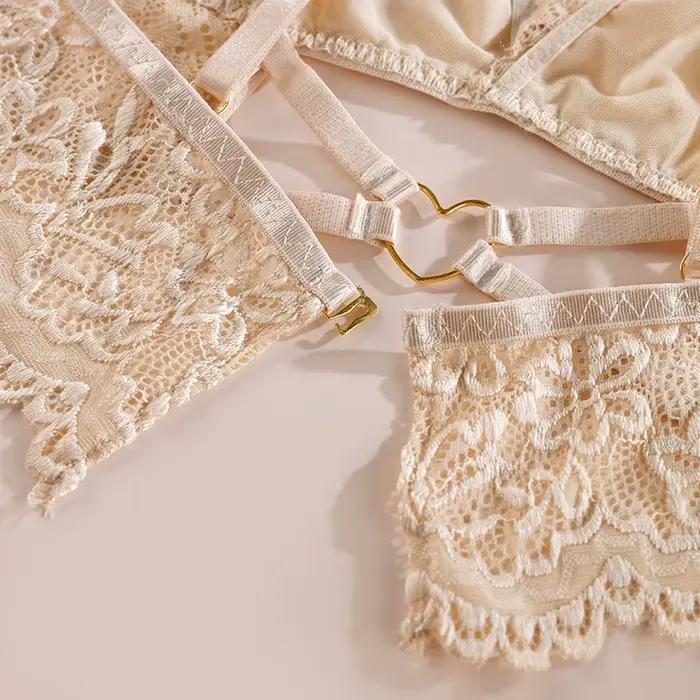 Soutien-gorge en dentelle transparent pour femmes