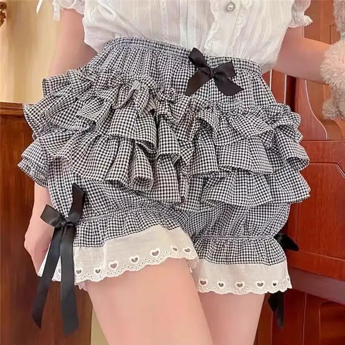Culottes plissées roses pour femme
