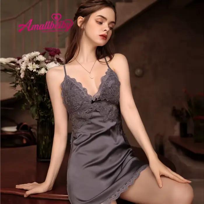 Hiver Sexy robe de nuit Lingerie dos nu dentelle vêtements