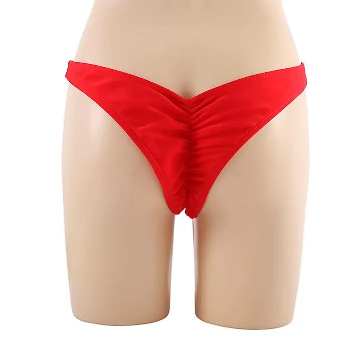 Maillots de bain femmes slips bas de Bikini cravates latérales string brésilien maillot
